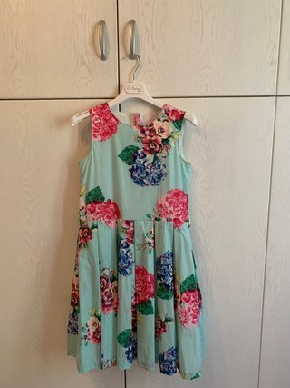 Abito cerimonia bambina fantasia floreale