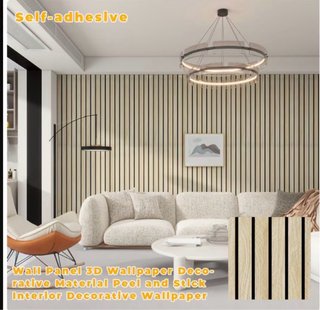Elegantes Paneles Pared 3D Autoadhesivos 300x40cm!