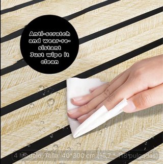 Elegantes Paneles Pared 3D Autoadhesivos 300x40cm!