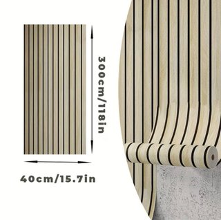 Elegantes Paneles Pared 3D Autoadhesivos 300x40cm!