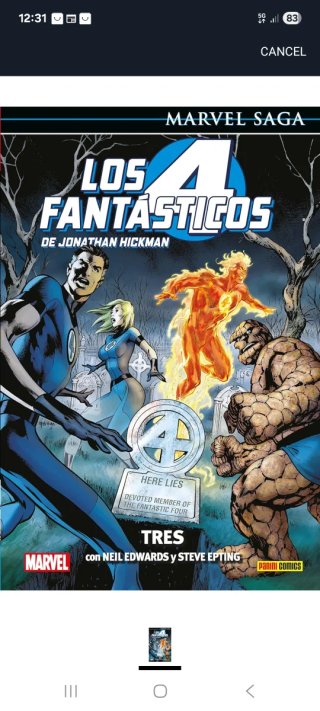 Marvel saga 4 fantasticos 3 descatalogado nuevo