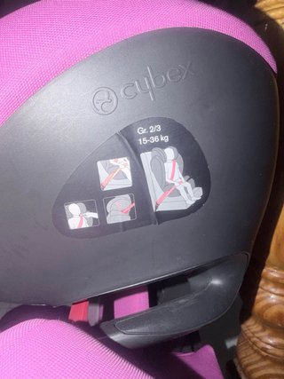 Silla coche Cybex Isofix rosa