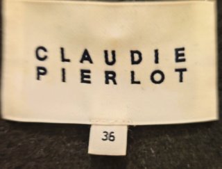 Chaquetón negro CLAUDIE PIERLOT Talla 36