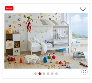 Cama infantil tipo casita