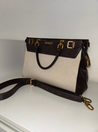 Bolso Guess Beige y Marrón
