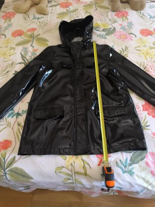 Impermeable Negro Forrado