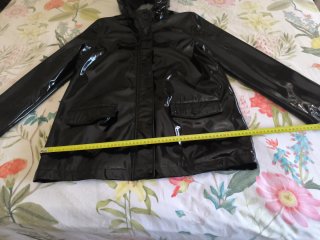 Impermeable Negro Forrado