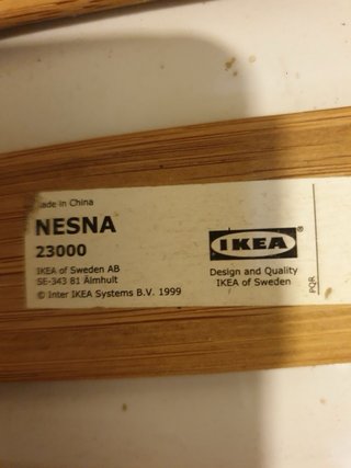 Mesita Nesna Ikea Bambú y Cristal