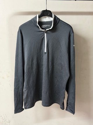 Felpa Nike Golf mezza zip grigia