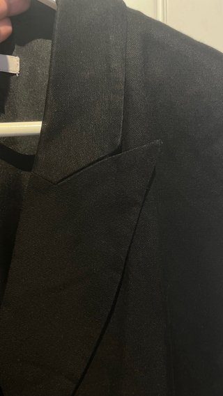 Vestido blazer H&M negro lino