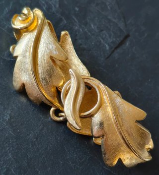 Pulsera Vintage Guy Laroche Hojas Texturizadas