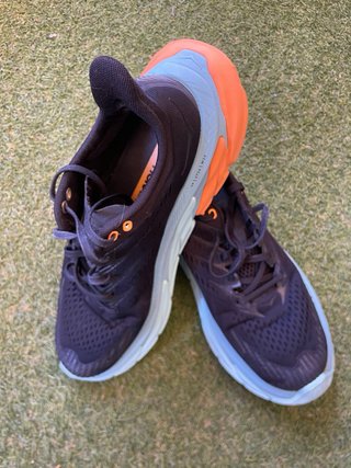 Hoka One One zapatillas running negras y azules
