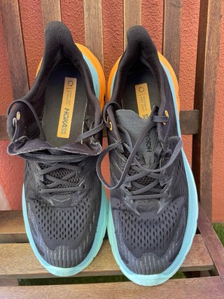 Hoka One One zapatillas running negras y azules