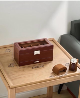 Scatola porta orologi in pelle
