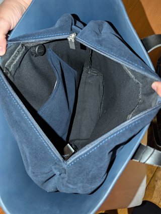 O bag Classic misura grande Navy blu