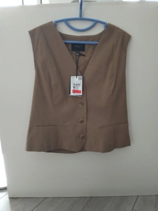 Chaleco Cortefiel Beige Talla L