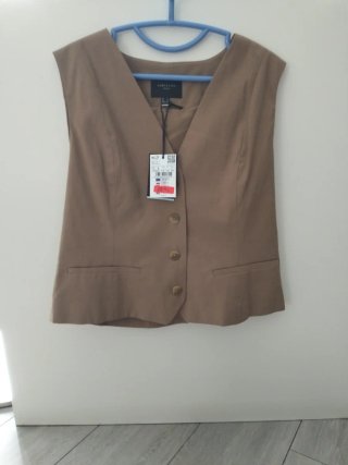 Chaleco Cortefiel Beige Talla L