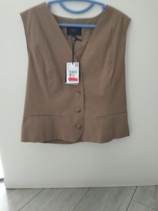 Chaleco Cortefiel Beige Talla L