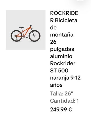 Bicicleta Rockrider R 26 Montaña