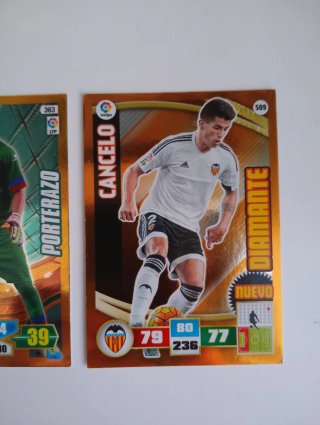 Lote cromos Adrenalyn XL Canales Navas Cancelo