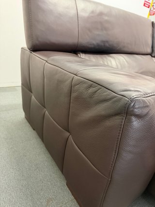 SOFÁ Y OTOMANA NATUZZI MOTORIZADO PIEL ORIGINAL