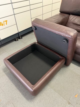 SOFÁ Y OTOMANA NATUZZI MOTORIZADO PIEL ORIGINAL
