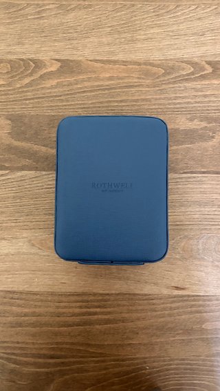 Astuccio per orologi blu e marrone