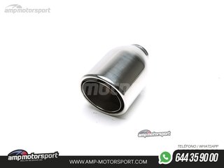 COLA DE ESCAPE REDONDA BORDE DOBLE 114MM