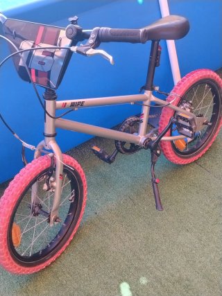 Bicicleta BMX Wipe 500 Grigia 16
