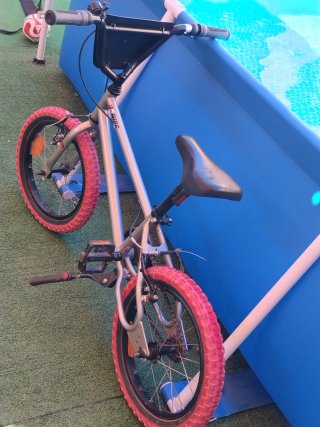 Bicicleta BMX Wipe 500 Grigia 16