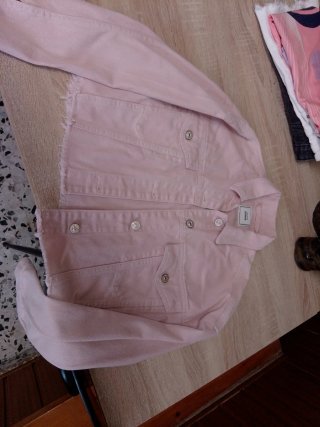 Chaqueta vaquera rosa Talla XS