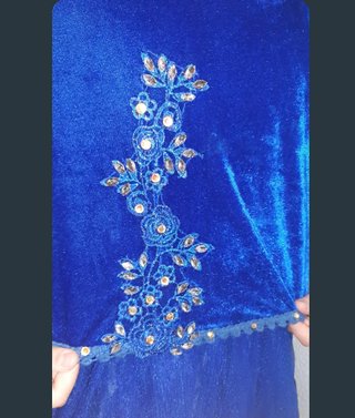 Lote vestidos niña azul y dorado