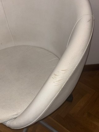 Silla giratoria IKEA SKRUVSTA blanca