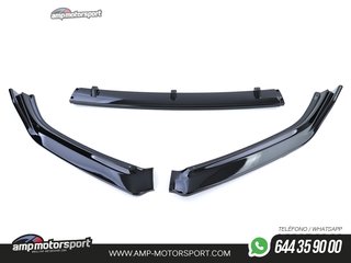 SPOILER DELANTERO PARA VW POLO 6C 2014-2017 NEGRO BRILLO
