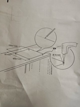 Placa de cocina Ikea blanca 4 fuegos Nueva