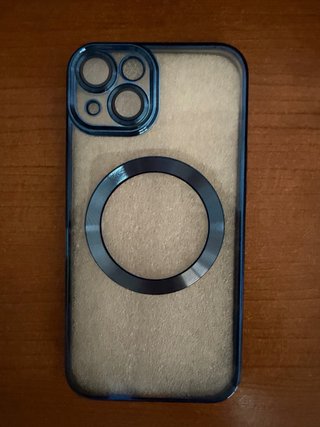 Funda iPhone 14 Transparente Azul