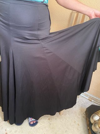 Falda de baile flamenco negra talla 38/40