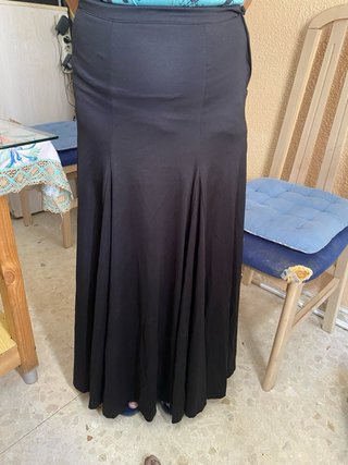 Falda de baile flamenco negra talla 38/40