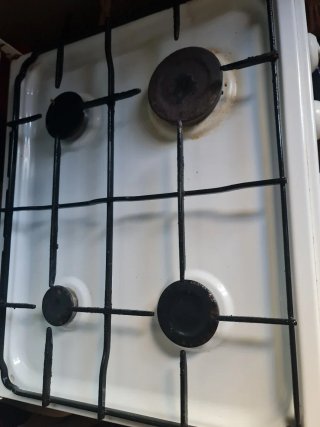 Cocina con horno con grill de gas butano