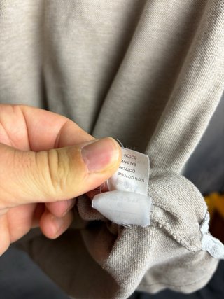 Brunello Cucinelli Polo a Manica Lunga Beige/Grigio