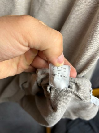 Brunello Cucinelli Polo a Manica Lunga Beige/Grigio