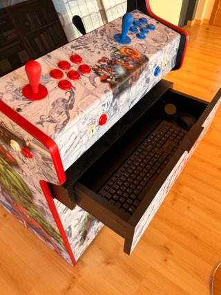 Máquina Arcade Megaplayer + 2 Pistolas + Taburete