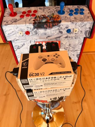 Máquina Arcade Megaplayer + 2 Pistolas + Taburete