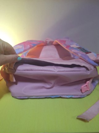 Mochila escolar K-Pop Infantil Rosa, Azul y Morada