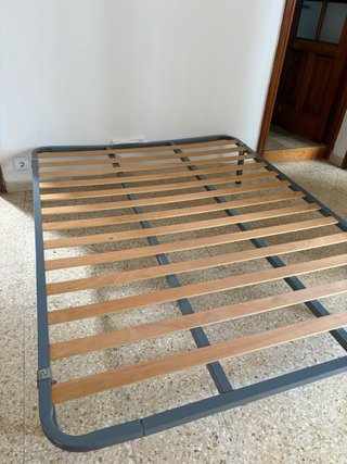Somier 135x190 cm Metal y Madera