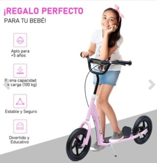 Patinete Scooter Rosa Niña