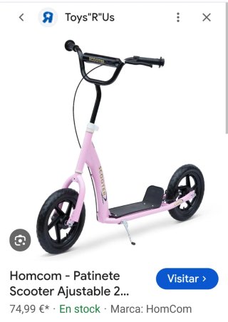 Patinete Scooter Rosa Niña