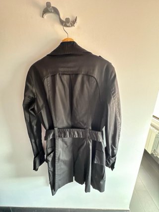 Gabardina Zara Negra Talla M