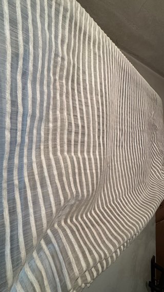 Estor rayas gris y blanco