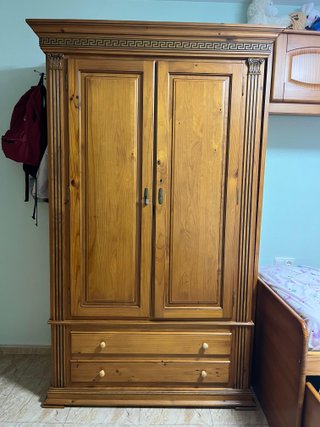 Dormitorio Juvenil Madera Maciza Completo
